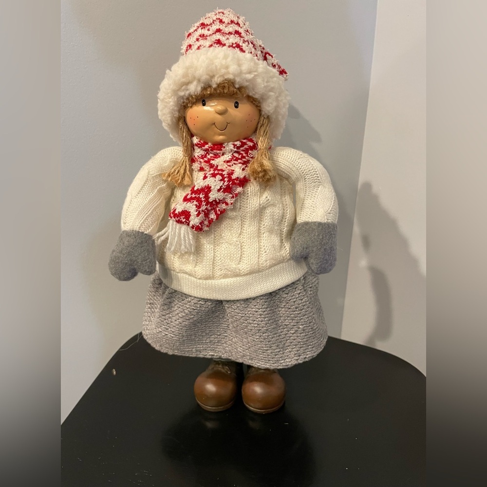 Northlight Charming Holiday Doll with Red and White Accessories